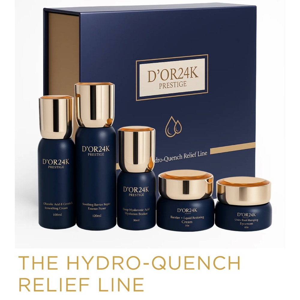 D'OR24K HydroQuench Relief,luxury anti-aging with 24K gold hyaluronic acid